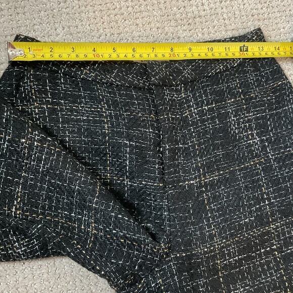 NWT L’agence Logan Tweed Trousers Size 2 Black Gold - Picture 7 of 9